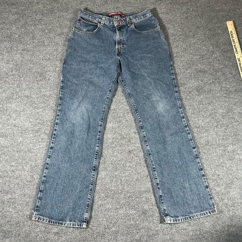 Tommy Jeans Denim Womens Size 18 Blue Straight Leg Vintage Medium Wash Casual
